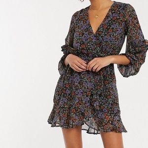 Floral Tie Waist Dress